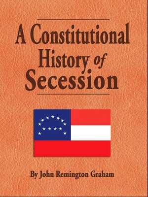 cover image of A Constitutional History of Secession